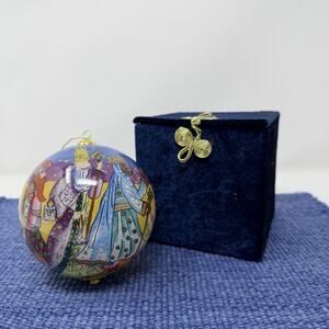 Large Li Bien Hand Painted 2004 Three Kings Wisemen Ornament w/ Presentation Box